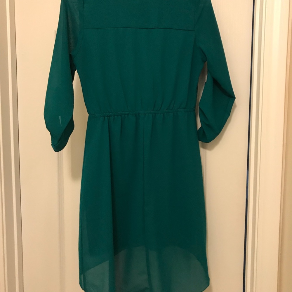 3/4 length hi-lo dress